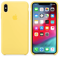 Чехол на Iphone Айфон Xc Max c Логотипом Цвет желтый