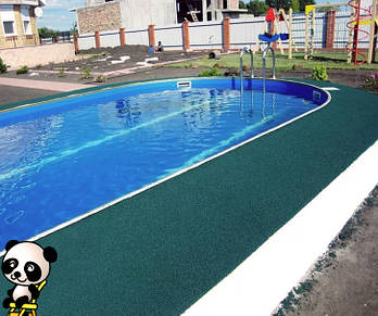 Гумове покриття для басейну. 1000х1000 мм. Товщина 20 мм.