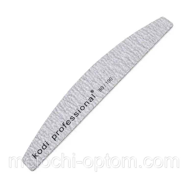 Пилка для нігтів KODI PROFESSIONAL 80/100 Half Grey півмісяць