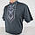 Футболка з вишивкою чоловіча Коломия темний графіт,футболка вишивка, футболка вишиванка, футболка з вишиванкою, футболка вишита, фото 4