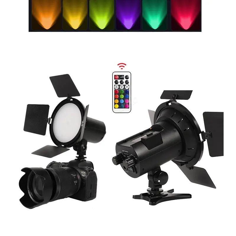 Світлодіодний прожектор RGB JSL-216 20Вт з яскравістю 3200K-6500K Освітлювач Постійне світло Студійне світло Відеосвітло