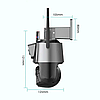 Вулична охоронна WIFI камера відеоспостереження 6MP, Full HD, Dual Lens / IP камера спостереження з сиреною, фото 9