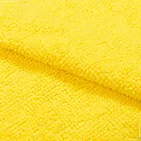 Ткань Микрофибра универсальная для уборки махра гладкокрашенная желтая (170см 200г/м² пог.м) 184975
