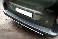 Накладки на задний бампер ABS (пласт.) для Peugeot Partner Tepee 2008-2018 годов от RT
