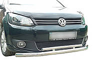 Защита переднего бампера двойная для VW Caddy 2004-2010 Диаметр 60/42мм