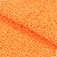 Ткань Микрофибра универсальная для уборки махра гладкокрашенная оранжевая (170см 200г/м² пог.м) 185002