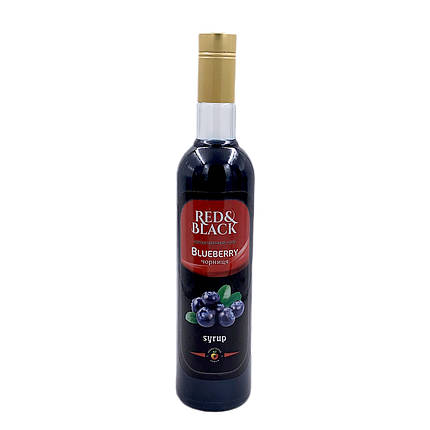 Сироп ТМ "Red&Black" Чорниця 900 г, фото 1