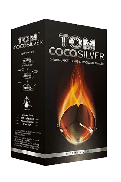 Уголь для кальяна Tom Cococha Silver 1 кг гарантия качества - фото 1 - id-p2100640360