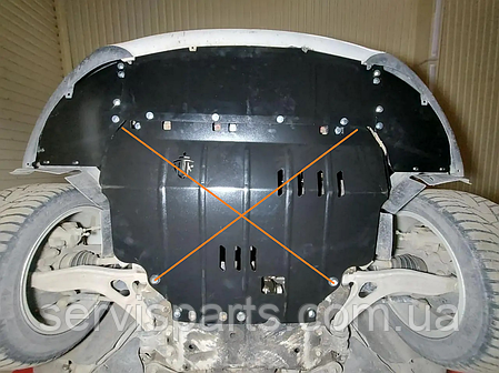 Захист радіатора Ford C-Max 2 Hybrid 2010-2019 (Форд С-Макс Гібрид), фото 1