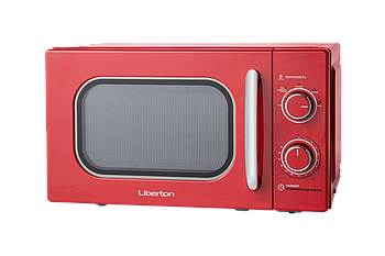 Микроволновая печь LIBERTON LMW-2087M, 700Вт, об'єм 20л, механічне управління, таймер 35 хв, колір червоний