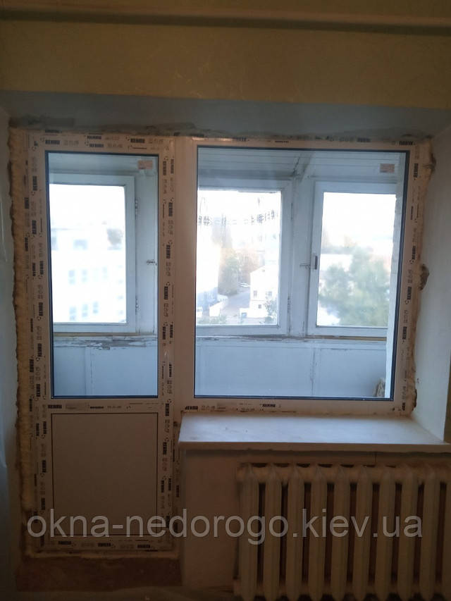 Балконный блок Рехау Киев фото работы Okna-Nedorogo