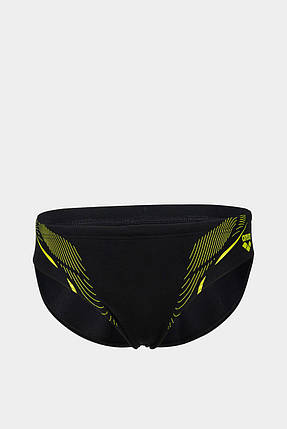 Плавки-сліпи для хлопців Arena BOY'S SWIM BRIEFS GRAPHIC чорний, зелений Діт 128см, фото 1