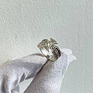 Перстень зі срібла з золотом і хрестом Спаси і Збережи 2, фото 2
