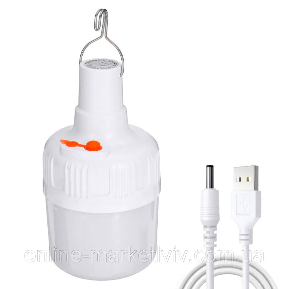Підвісний ліхтар з гачком для кемпінгу, 5вт, USB, BK-1820 / Акумуляторна лампа для кемпінгу на гачку, фото 1