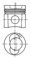 Поршень с гильзой MAN D0824 93137962 (KOLBENSCHMIDT)