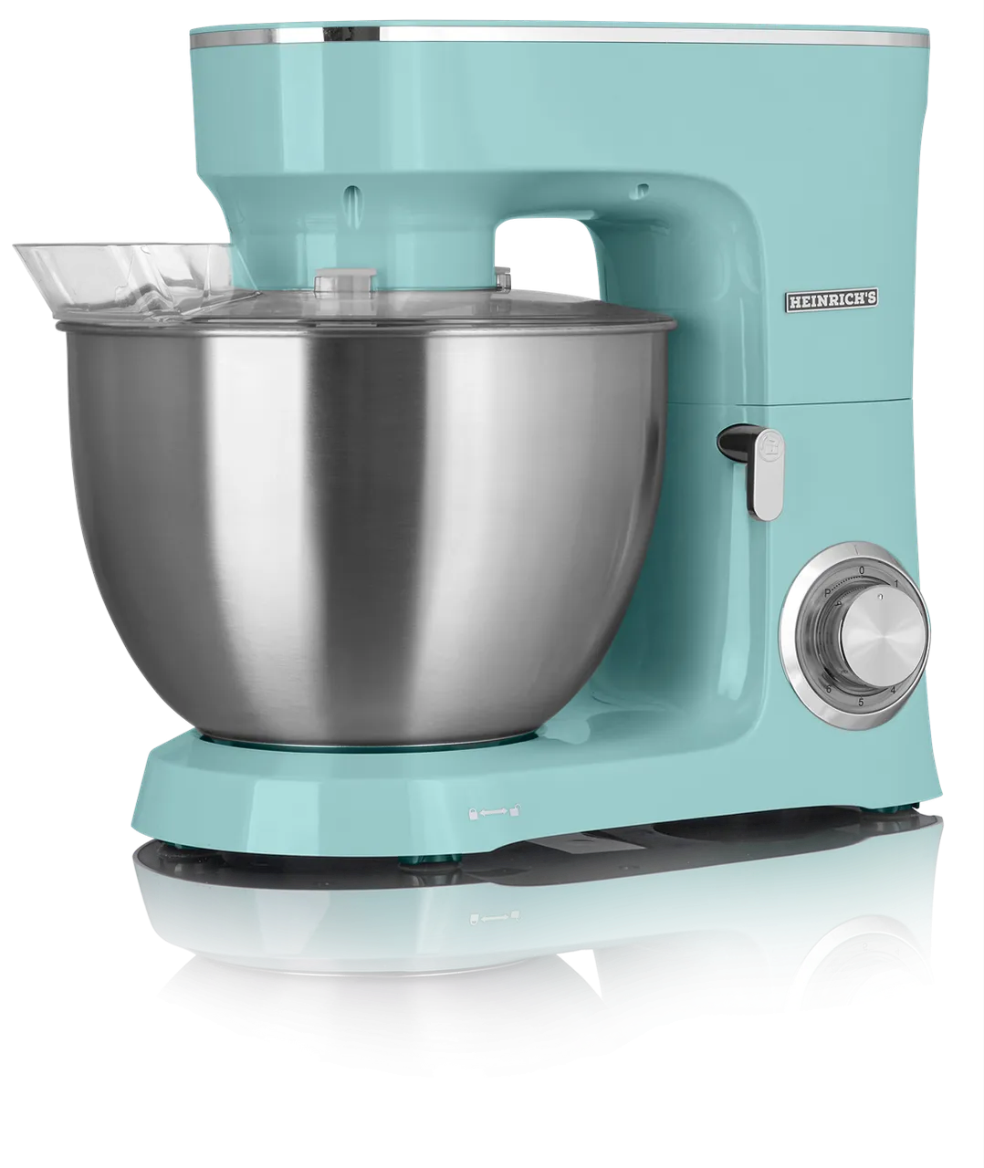 Планетарний міксер HEINRICH'S HKM 8078 MINT 8л 1400Вт тістоміс кухонний комбайн для замісу тіста, Зелений