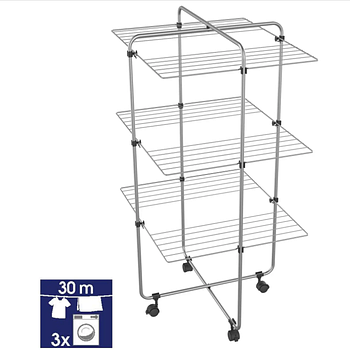 Розкладна Сушарка для білизни підлогова домашня Casa Si Viper 4 Grey (CS92117G08) Австрія