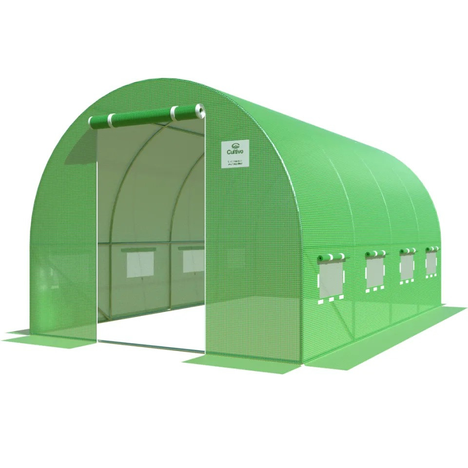 Теплиця арочна 2.5х4х2 м парник купольний для дому та дачі городній для розсади Зелений