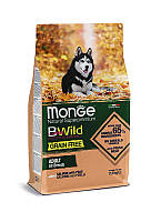 Сухой беззерновой корм Monge Dog Bwild Grain Free All breeds Adult для взрослых собак всех пород с лососем,