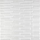 3D панель самоклеюча кладка 770х700х5мм Біла (031) SW-00000167