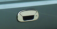 Накладка на заднюю ручку (нерж.) OmsaLine - Итальянская нержавейка для Fiat Doblo I 2001-2005 годов от RT