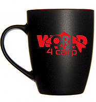 Чашка керамічна для риболовлі World4Carp Black&Red Mug 350 ml