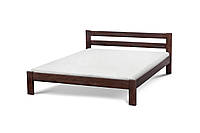 Кровать деревянная Агат массив дерева сосна цвет Орех 120х200 см (Микс-Мебель ТМ)
