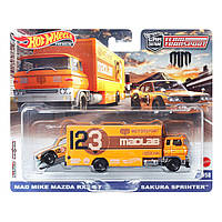 Хот Вилс Тим Транспорт Hot Wheels Team Transport Mad Mike Mazda RX3 GT - Sacura Sprinter