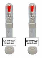 Реставраційний олівець - маркер від подряпин на автомобілі SUBARU код W24 (WHITE PEARL) 12 мл