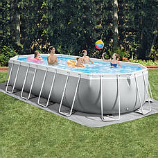 Каркасний басейн Intex 26798 (610x305x122 см ) (Картріджний фільтр 5678 л/год,тент, підстилка, драбина), фото 3