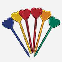 Шпажки "Серце" 50шт/уп