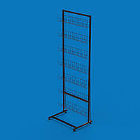 Стійка під насіння і спеції Єва-60 на 7 полиць (9 см), чорна