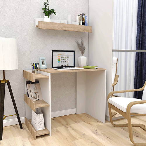 Маленький узкий письменный компьютерный стол 100 см для ноутбука с ...