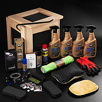 Подарунковий набір для чоловіка автомобіліста в дерев'яному ящику з ломом "Автолюбитель максимум"