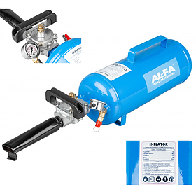 Компресор для ударного накачування безкамерних шин AL-FA 12 л, 8 бар, 1/4"