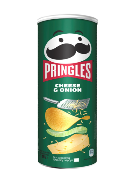 Pringles cheese & onion 165g 1/19