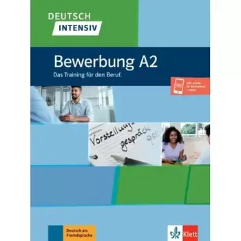 Книга Deutsch intensiv, Bewerbung A2 Das Training für den Beruf. Buch + Onlineangebot