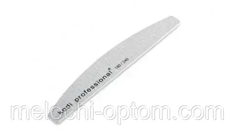 Пилка для нігтів KODI PROFESSIONAL 180/240 Half Grey півмісяць