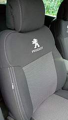 Чохли на сидіння PEUGEOT 2008 2016р> (мінівен) (airbag,сп. і сід. 1/3, 5 підгол.)(Favorit)