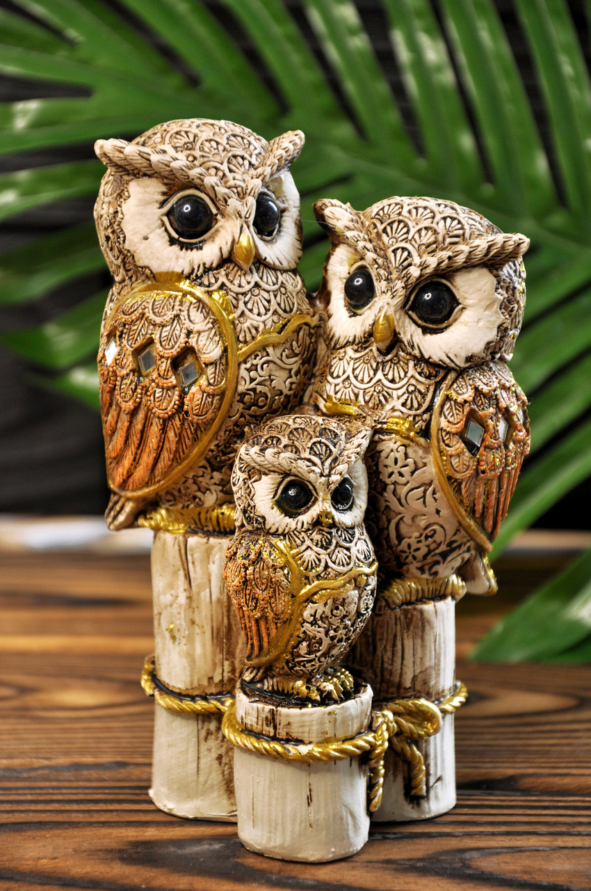 Статуетка "Сова Сім'я", 15 см, фото 1