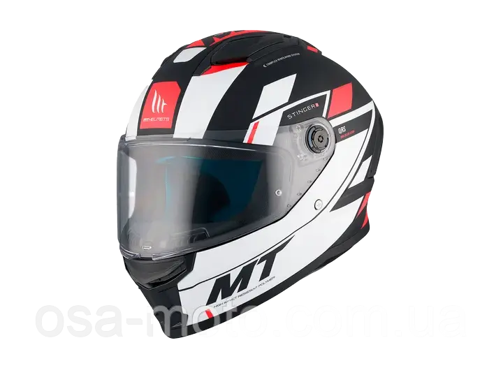 Мотошолом MT STINGER 2 Zivze B5 Matt Red