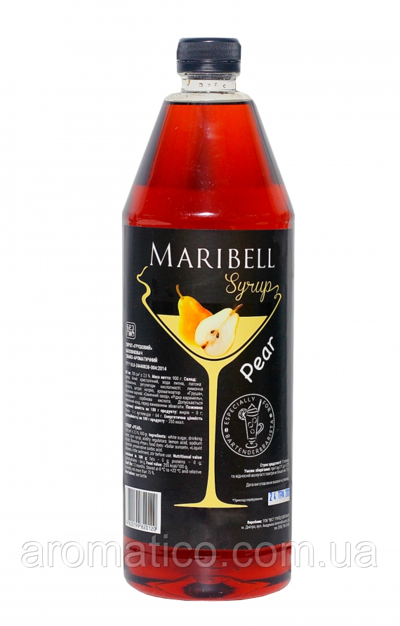 Сироп ТМ Maribell Груша 1л ПЕТ
