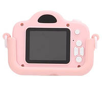 Дитячий фотоапарат A3S, рожевий (Дисплей 2 дюйми, Силіконовий чохол, USB-кабель), фото 4
