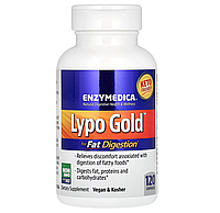 Оптимизатор переваривания жира, Lypo Gold, Enzymedica, ферменты, 120 капсул (ENZ-98131)