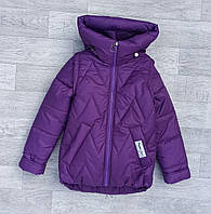 Детская демисезонная куртка-жилетка 2в1 на девочку весна/ осень, стильна весенняя деми курточка для детей