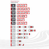Чохли для салона універсальні PUFI VEGA чорний/червоний (370121), фото 2