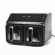 Аерофритюрниця двухкамерная 4+4 л VOV VAF-850AP, Duo 2200W, фото 3
