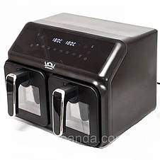 Аерофритюрниця двухкамерная 4+4 л VOV VAF-850AP, Duo 2200W, фото 4