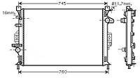 Радиатор FORD FOCUS / FORD C-MAX / VOLVO V70 (135) / VOLVO V60 (155) 1999-2020 г.
