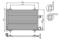 Радиатор CITROEN C5 (RE_) / CITROEN C6 (TD_) / PEUGEOT 407 (6C_) 2002-2012 г.